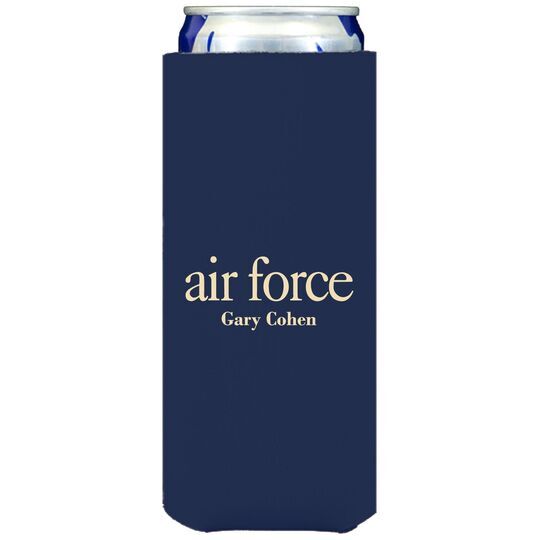 Big Word Air Force Collapsible Slim Koozies
